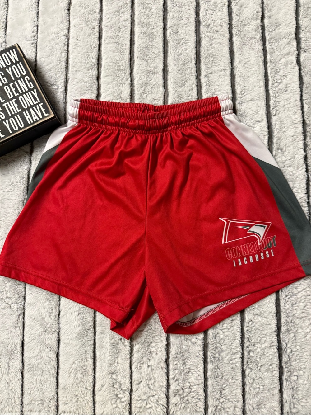 Connecticut Lacrosse Red Athletic Shorts